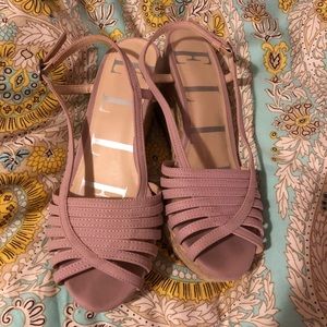 Pink Elle Wedges